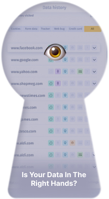 Chrome extension inside a door locker when the data collected by websites can be seen